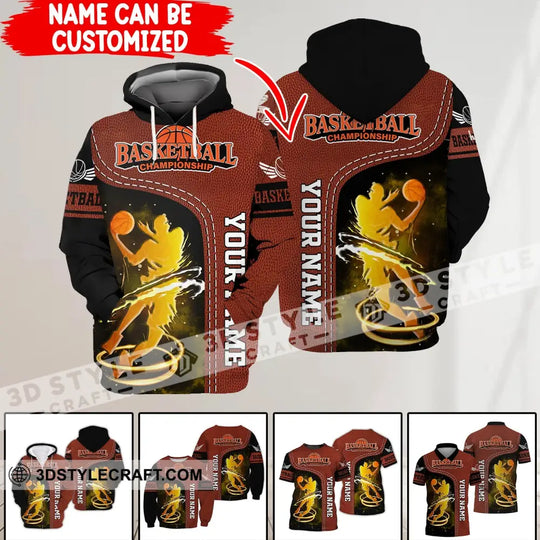 Man Shirt, Custom Name Basketball T-Shirt, Basketball Championship, Gift for Basketball Player style option 1