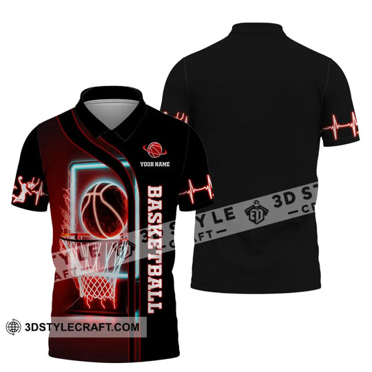 Man Shirt, Custom Name Basketball T-Shirt, Basketball Hoodie, Gift for Basketball Player style option 4