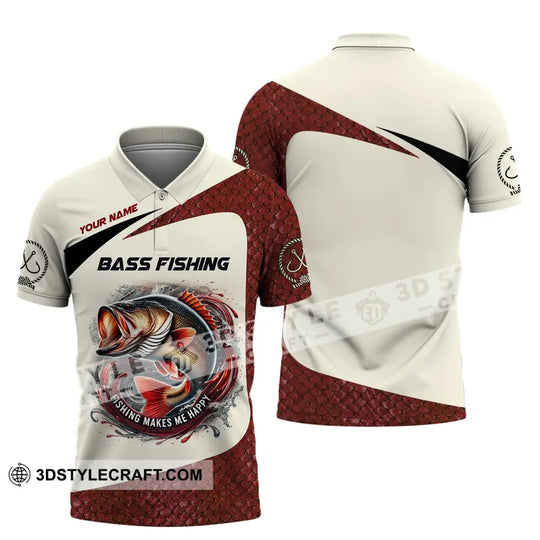 Man Shirt, Custom Name  Bass Fishing Shirt, Fishing Lover Shirt, Fishing Hoodie Shirt Polo Long Sleeve style option 4