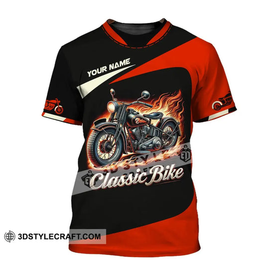 Man Shirt, Custom Name Biker Shirt, Classic Bike Love, T-Shirt for Bikers, Bike Love Clothing style option 2