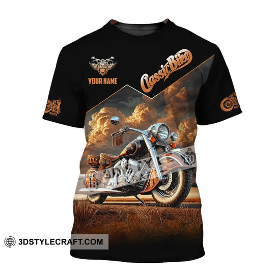 Man Shirt, Custom Name Biker Shirt, Classic Bike Love, T-Shirt for Bikers, Bike Love Clothing style option 2