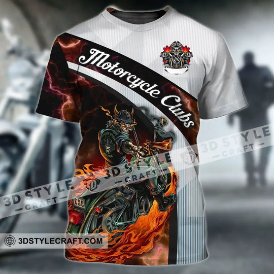 Man Shirt - Custom Name Biker Gang T-Shirt - Motorcycle Club - Skull Shirt style option 2