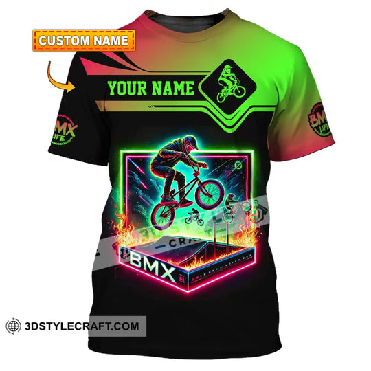 Man Shirt, Custom Name BMX Shirt, BMX Bike Polo Shirt Hoodie Long Sleeve, BMX Bike Gift style option 1
