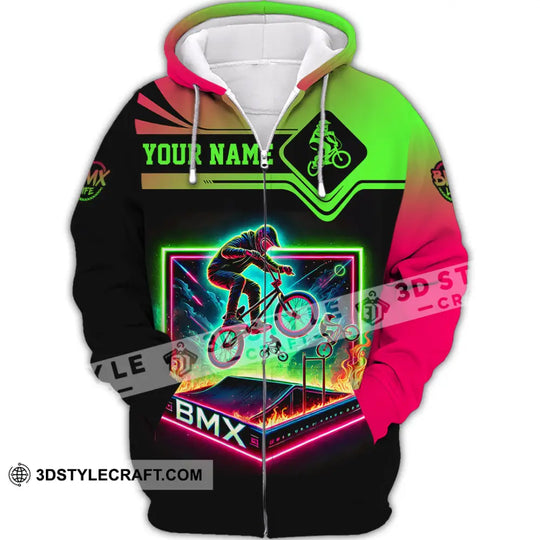 Man Shirt, Custom Name BMX Shirt, BMX Bike Polo Shirt Hoodie Long Sleeve, BMX Bike Gift style option 3