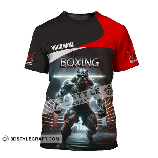 Man Shirt, Custom Name Boxing Shirt, T-Shirt for Boxing  Club, Gift for Boxing Lovers style option 2