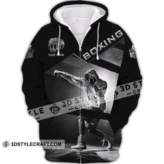 Man Shirt, Custom Name Boxing T-Shirt, Boxing Polo Shirt, Gift for Boxing Lover style option 3