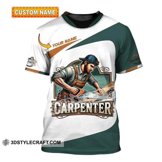 Man Shirt, Custom Name Carpenter Shirt, Carpenter Hoodie Polo Long Sleeve Shirt style option 1