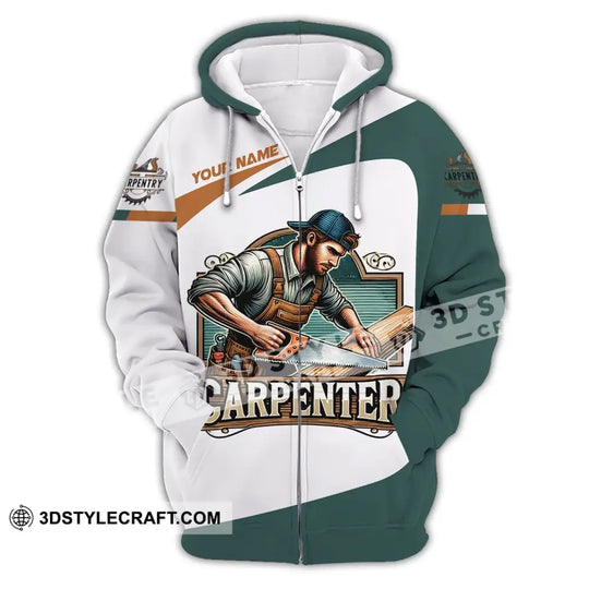 Man Shirt, Custom Name Carpenter Shirt, Carpenter Hoodie Polo Long Sleeve Shirt style option 3