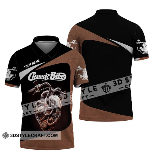 Man Shirt, Custom Name Classic Bike Shirt, Classic Motorcycle T-Shirt Hoodie Long Sleeve Shirt style option 4