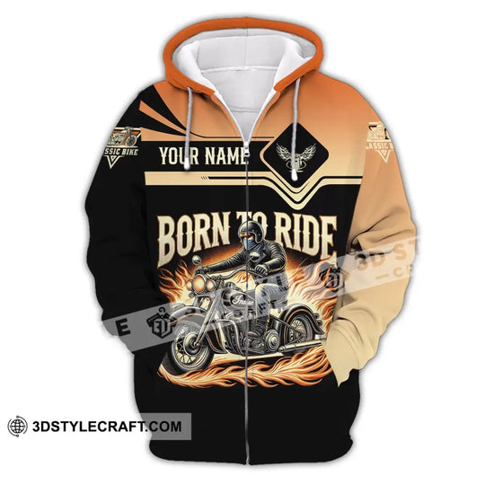Man Shirt, Custom Name Classic Bike Shirt, Classic Motorcycle T-Shirt Hoodie Long Sleeve Shirt style option 2