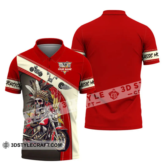 Man Shirt, Custom Name Classic Motorcycle Shirt, Classic Motorcycle Lover Hoodie Shirt Polo Long Sleeve Shirt style option 4