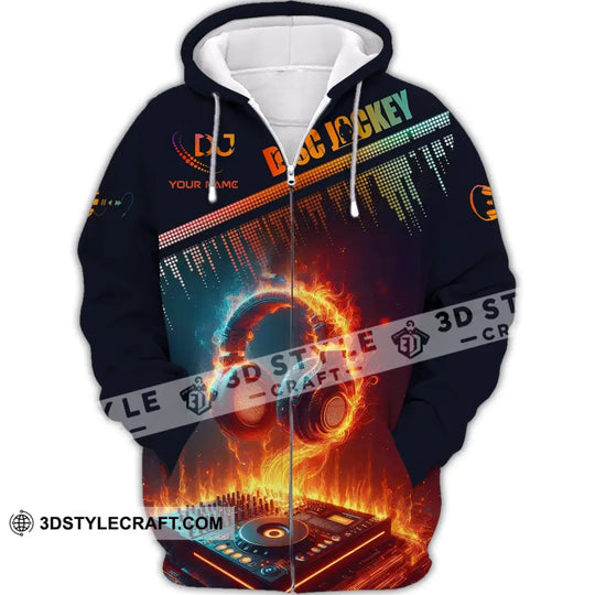 Man Shirt, Custom Name Disc Jockey T-Shirt, Music Lover Shirt, Gift For DJ style option 3