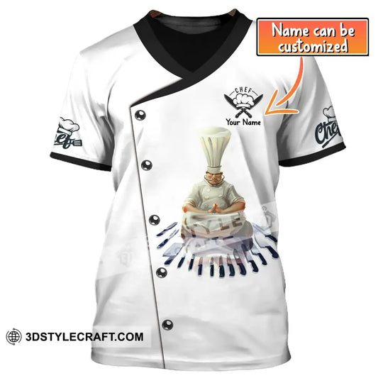Man Shirt, Custom Name Shirt for Chef, Chef T-shirt, Chef Apparel style option 1