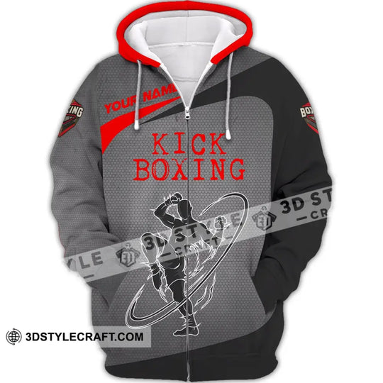 Man Shirt, Custom Name Kick Boxing Shirt, T-Shirt for Kick Boxing Lover, Gift for Kick Boxing Players style option 3
