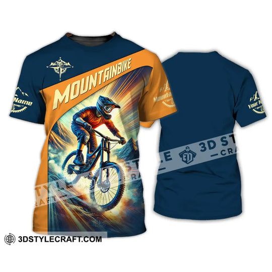 Man Shirt, Custom Name Mountain Bike Shirt, Mountain Bike Lover Hoodie Shirt Polo Long Sleeve Shirt style option 2