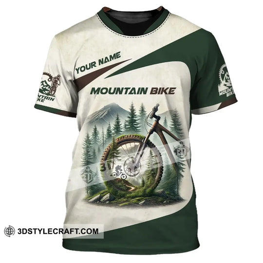Man Shirt, Custom Name Mountain Bike Shirt, Mountain Bike Lover T-Shirt style option 2