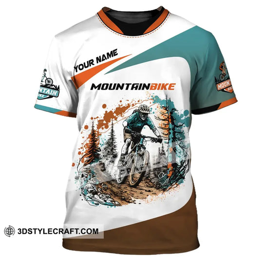 Man Shirt, Custom Name Mountain Bike Shirt, Mountain Bike Lover T-Shirt style option 2