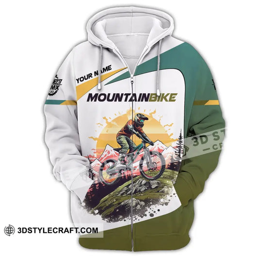 Man Shirt, Custom Name Mountain Bike Shirt, Mountain Bike Lover T-Shirt style option 2