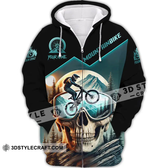 Man Shirt, Custom Name Mountain Biker Shirt, Mountain Bike Lover Hoodie Shirt Polo Long Sleeve Shirt style option 3