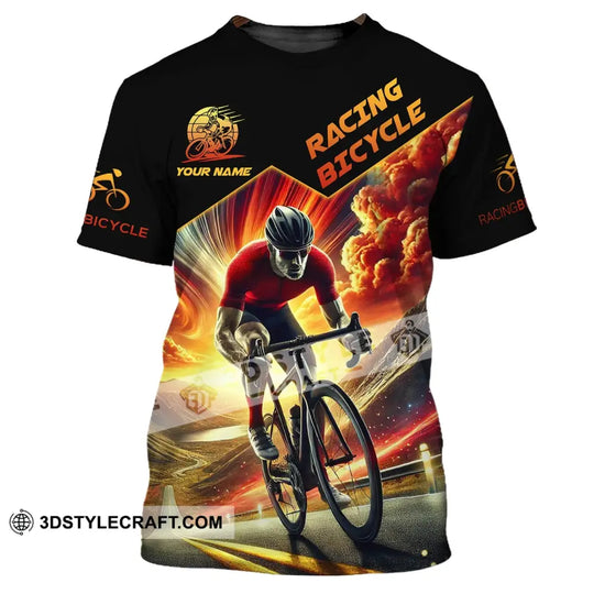 Man Shirt, Custom Name Racing Bicycle Shirt,  Racing Bicycle Hoodie Shirt Polo Long Sleeve Shirt style option 2