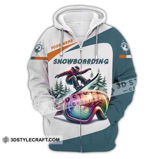 Man Shirt, Custom Name Snowboarding Shirt, Snowboarding Polo Long Sleeve, Snowboarding Gift style option 3