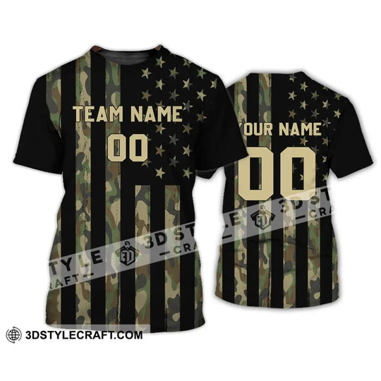 Man Shirt - Custom Name T-Shirt - American Flag Shirt - US Flag T-Shirt style option 4