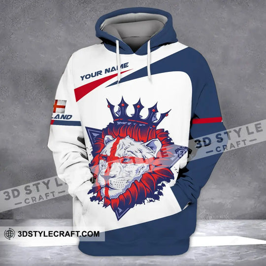 Man Shirt - Custom Name T-Shirt, England Lion King Shirt style option 3
