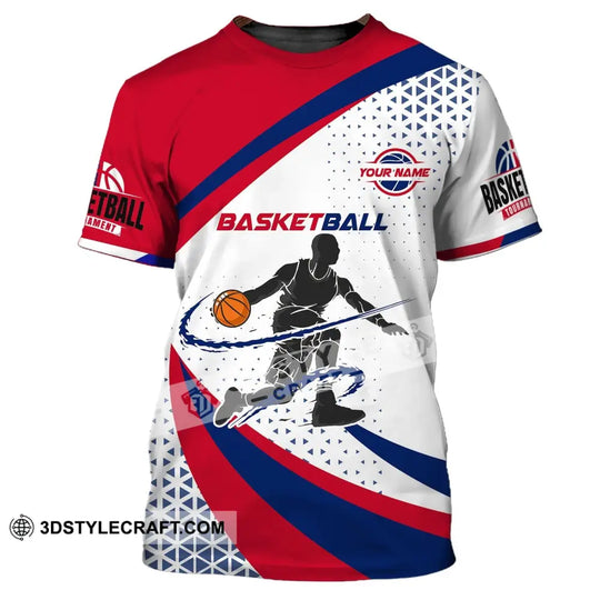 Man Shirt, Custom Name T-Shirt for Basketball Player, Gift for Basketball Lover style option 2