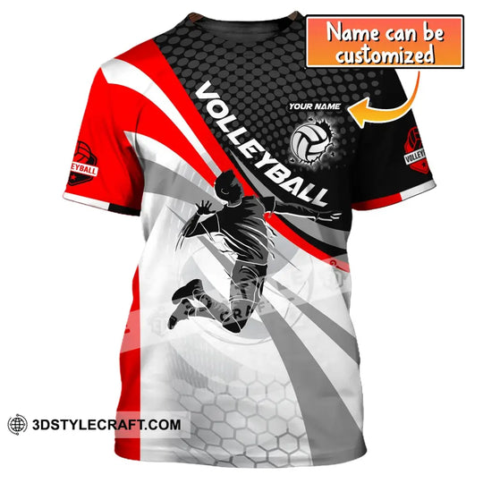 Man Shirt, Custom Name Volleyball Shirt, T-Shirt for Volleyball Club, Gift for Volleyball Players style option 1