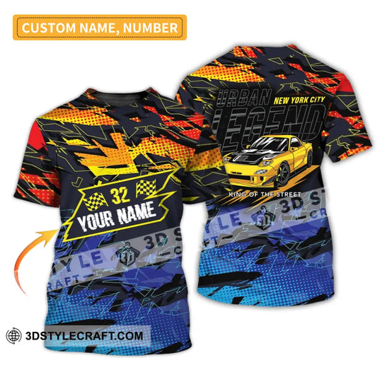Man Shirt - Custom Racing T-Shirt - Urban Legend - King Of The Street - Shirt for Racing Team style option 1