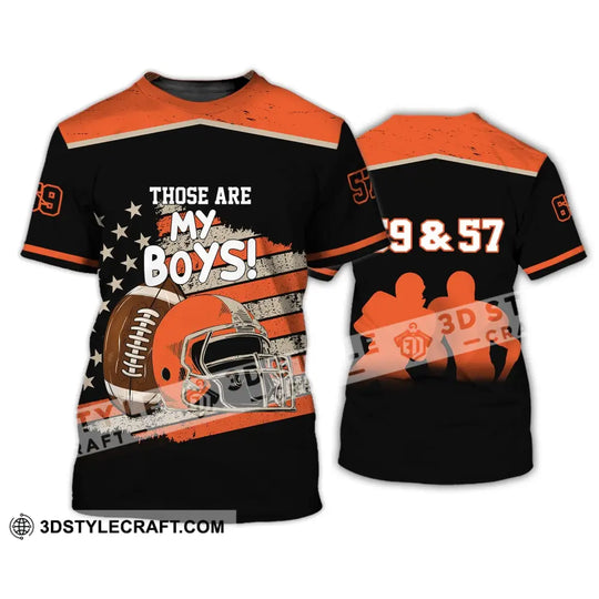 Man Shirt - Custom Rugby Football T-Shirt - Those Are My Boys - Football Clothing style option 4