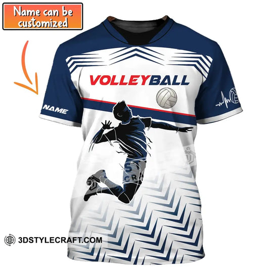 Man Shirt, Custom Volleyball Shirt, T-Shirt for Volleyball Team, Gift for Volleyball Players style option 1