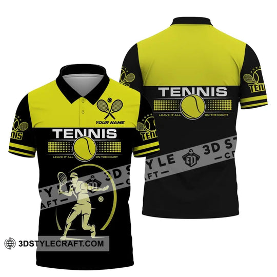 Man Shirt, Tennis Shirt, Leave It All On The Court, Gift for Tennis Player, Tennis Club Shirt, Tennis Gifts style option 4