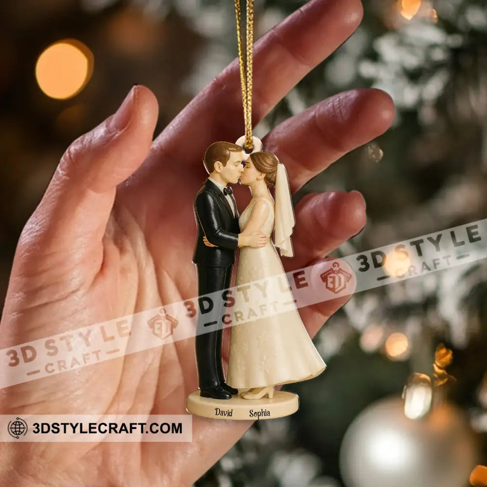 Married Couple Home Decor Christmas Ornament Personalized Ornament Ornament