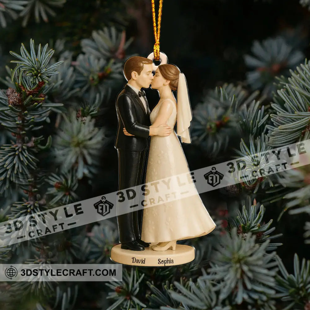 Married Couple Home Decor Christmas Ornament Personalized Ornament Ornament