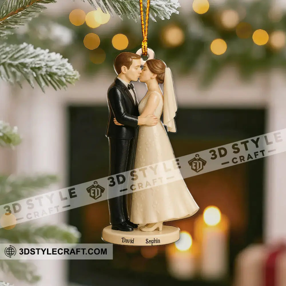 Married Couple Home Decor Christmas Ornament Personalized Ornament Ornament