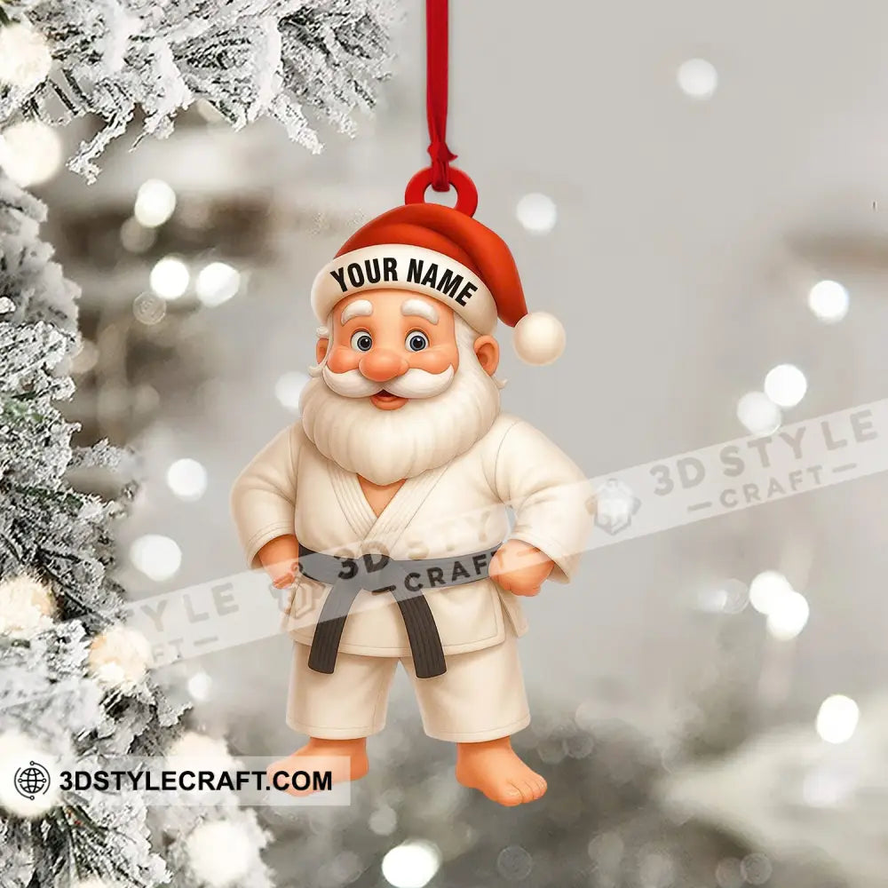 Martial Arts Santa Home Decor Christmas Ornament Personalized Ornament Ornament