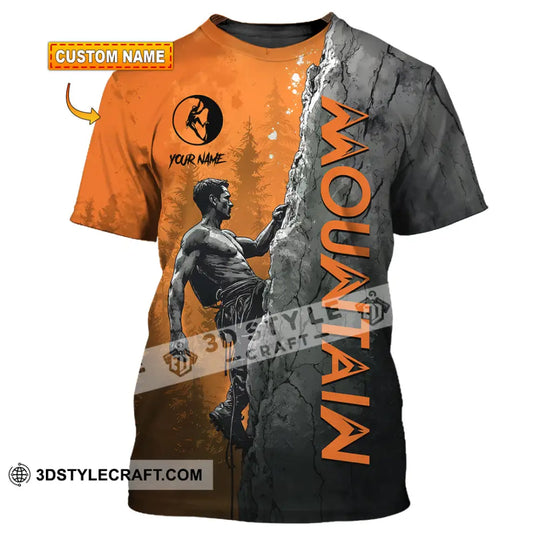 Men Shirt - Custom Climbing Mountain Shirt style option 1