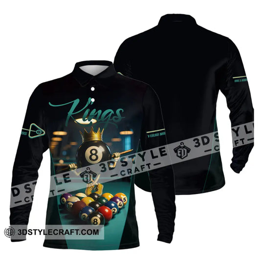 Men Shirt - Custom Kings Of Billiards Shirt style option 4
