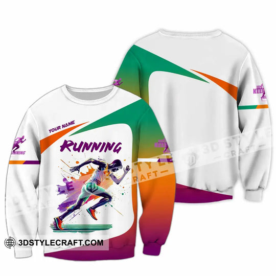 Men Shirt - Custom Running Man, Runner Shirt style option 3