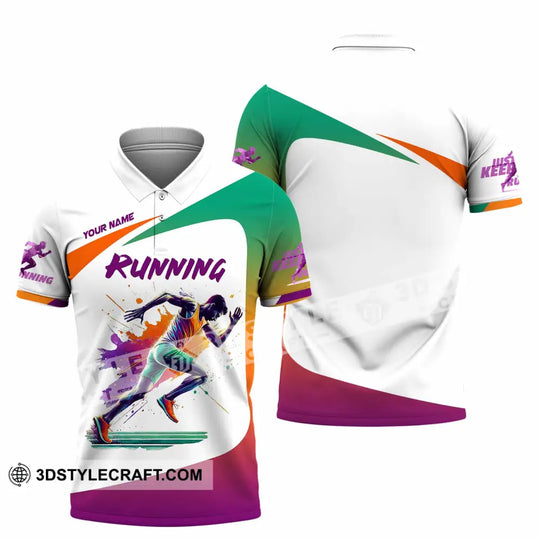 Men Shirt - Custom Running Man, Runner Shirt style option 2