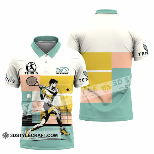 Men Shirt - Custom Tennis Sport Shirt style option 4