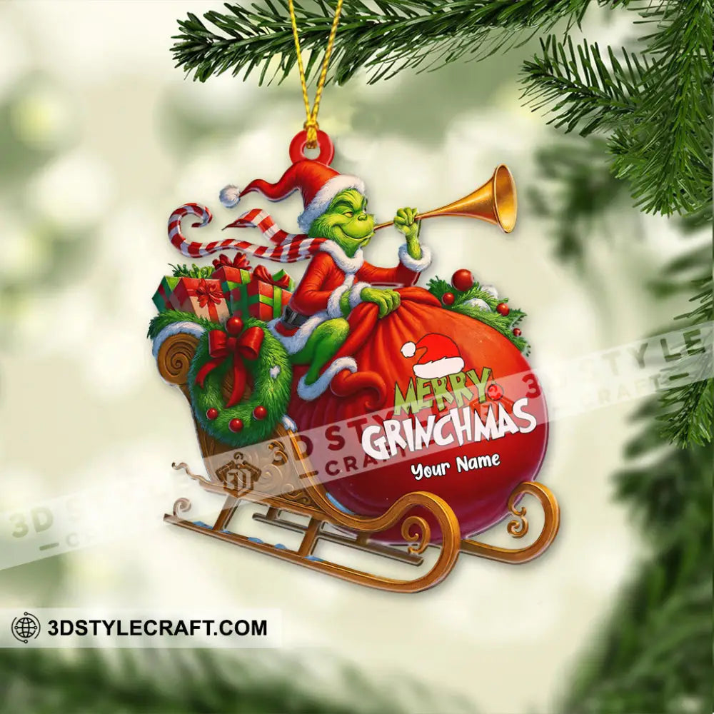 Merry Grinchmas Home Decor Christmas Ornament Personalized Ornament Ornament