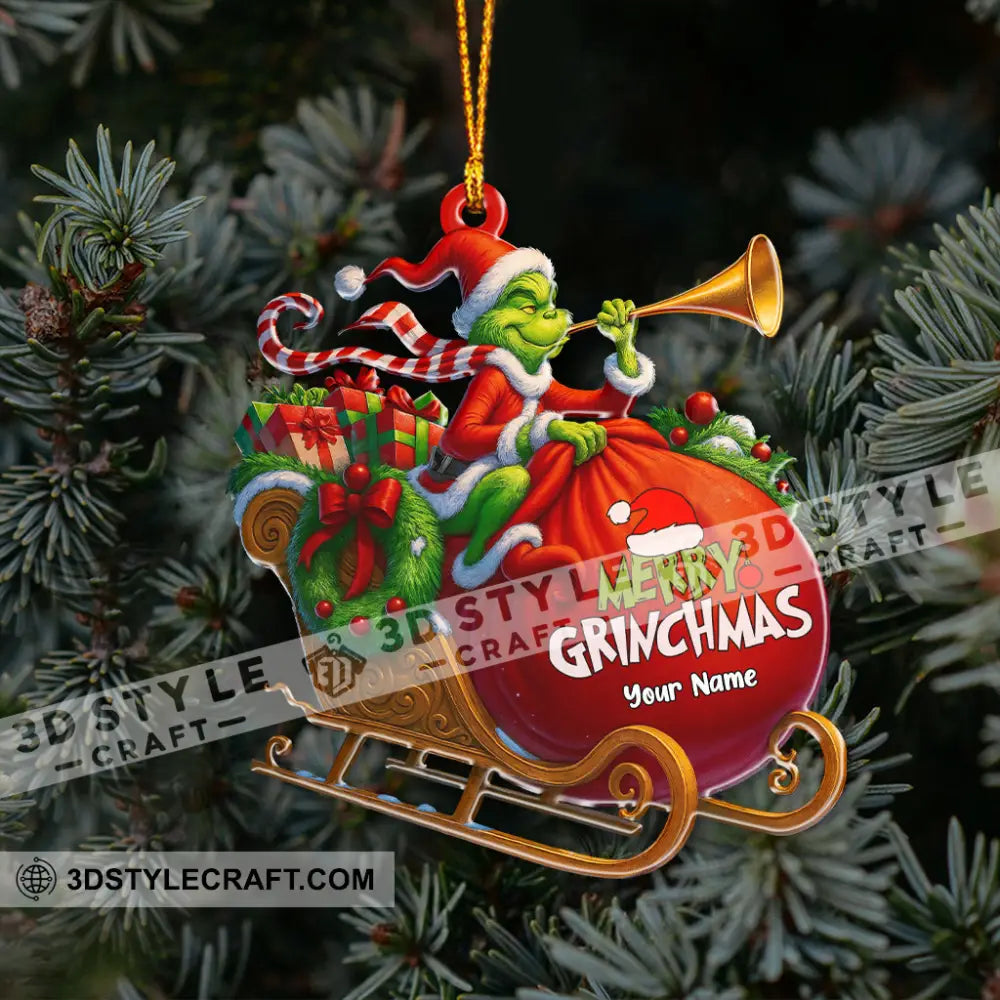 Merry Grinchmas Home Decor Christmas Ornament Personalized Ornament Ornament