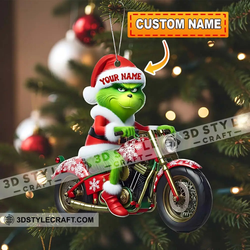 Motorbike Lover ELF Home Decor Christmas Ornament Personalized Ornament Ornament