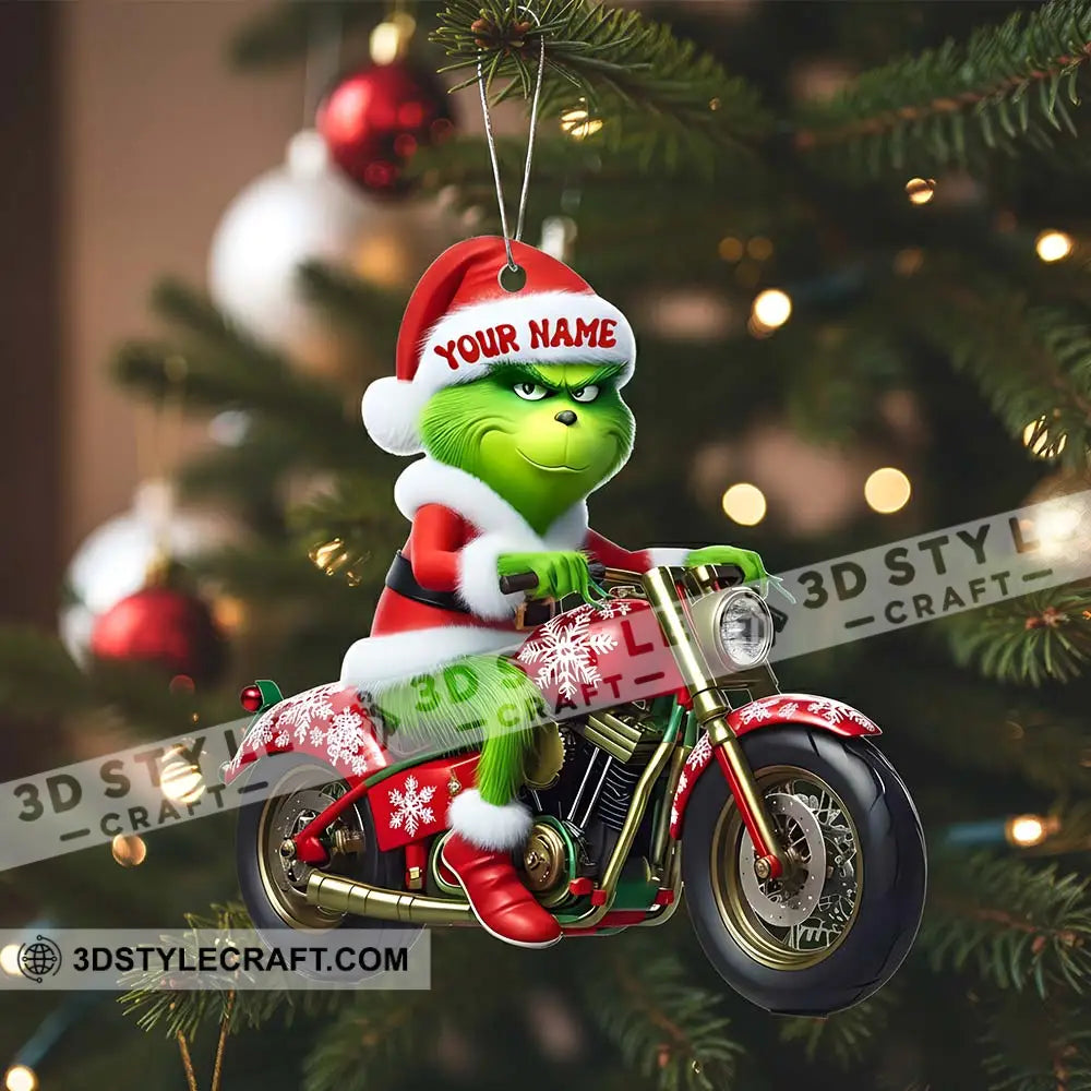 Motorbike Lover ELF Home Decor Christmas Ornament Personalized Ornament Ornament
