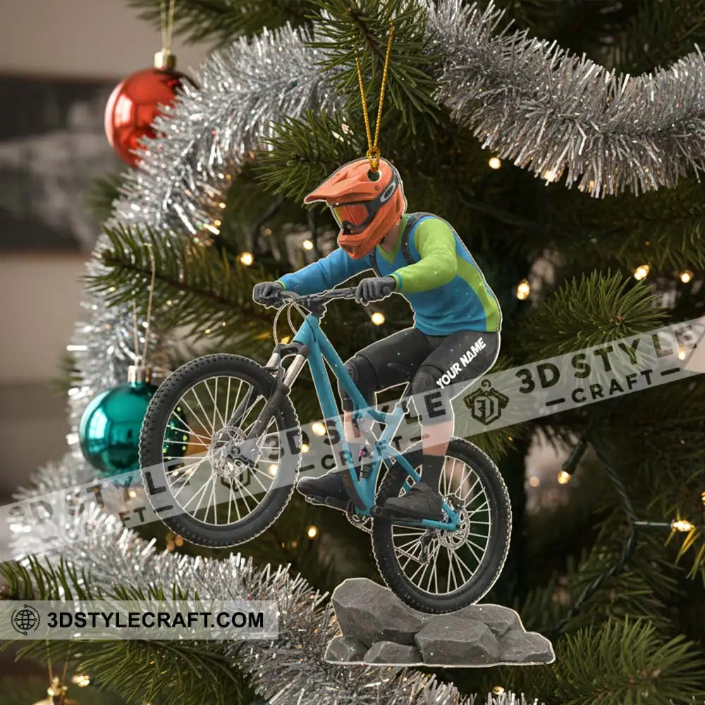 Mountain Bike Home Decor Christmas Ornament Personalized Ornament Ornament