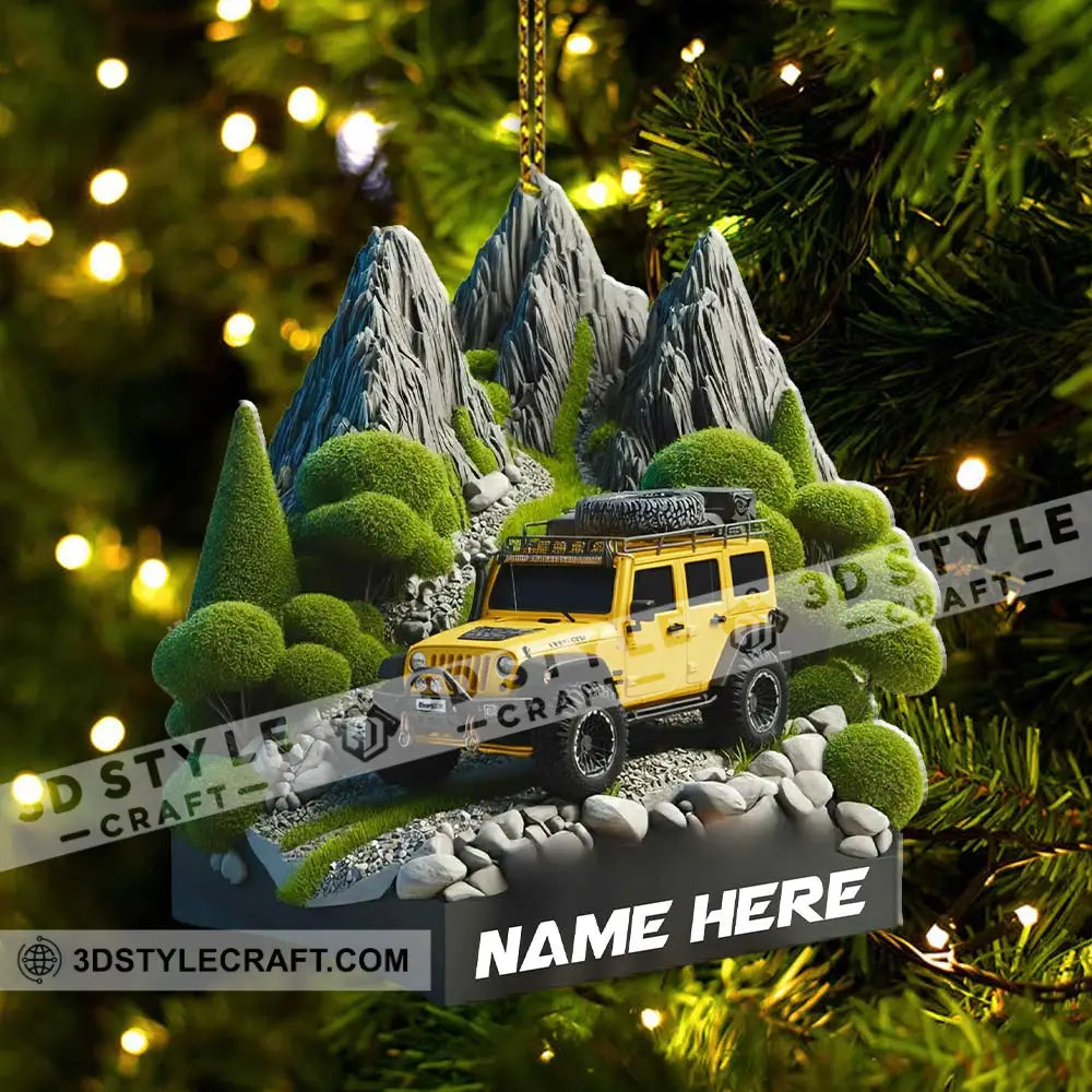 Mountain Car Home Decor Christmas Ornament Personalized Ornament Ornament