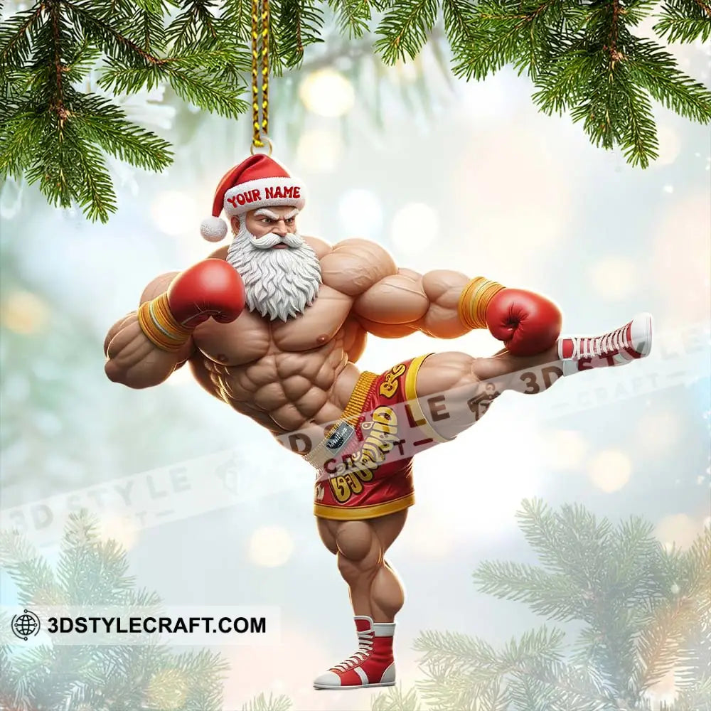 Muay Thai Home Decor Christmas Ornament Personalized Ornament Ornament