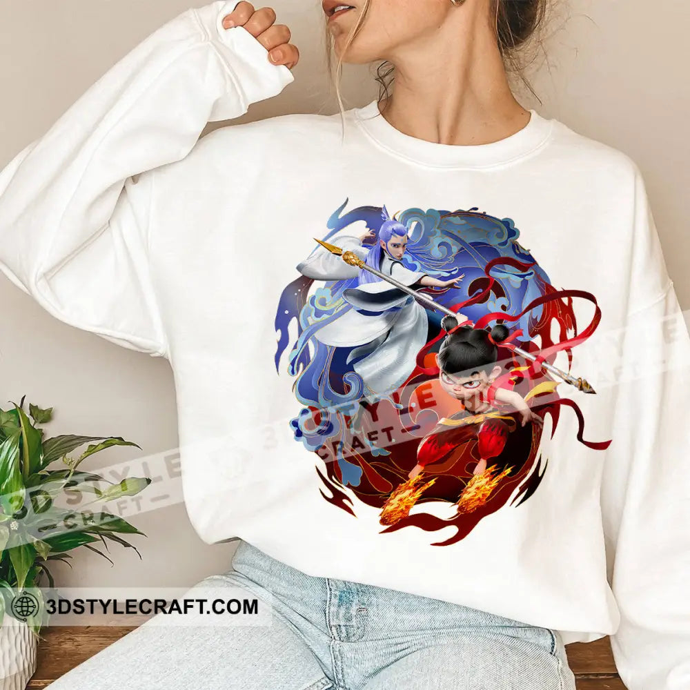 Nezha And Ao Bing Basic Design Sweatshirt Apparel